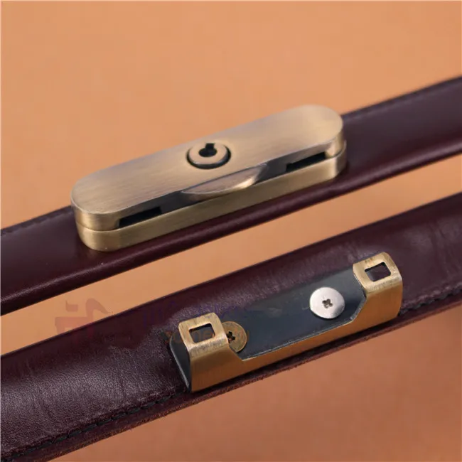 

DIY handmade leather bag accessories lock bag briefcase doctor bag mouth gold package lock