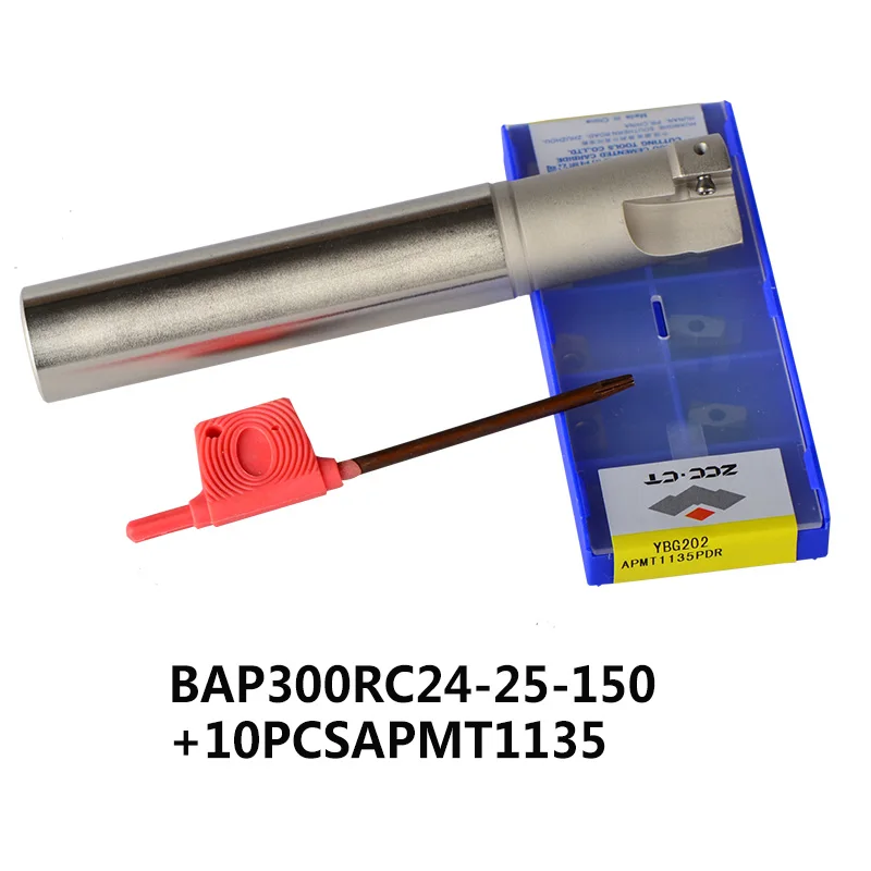 C24-25-150-APMT BAP 300R фреза инструменты с 10 шт. APMT1135PDR держатель фрезерного инструмента Торцевая мельница для фрезерного станка с ЧПУ для вставки APMT1135 - Длина режущей кромки: C24-25-150-APMT