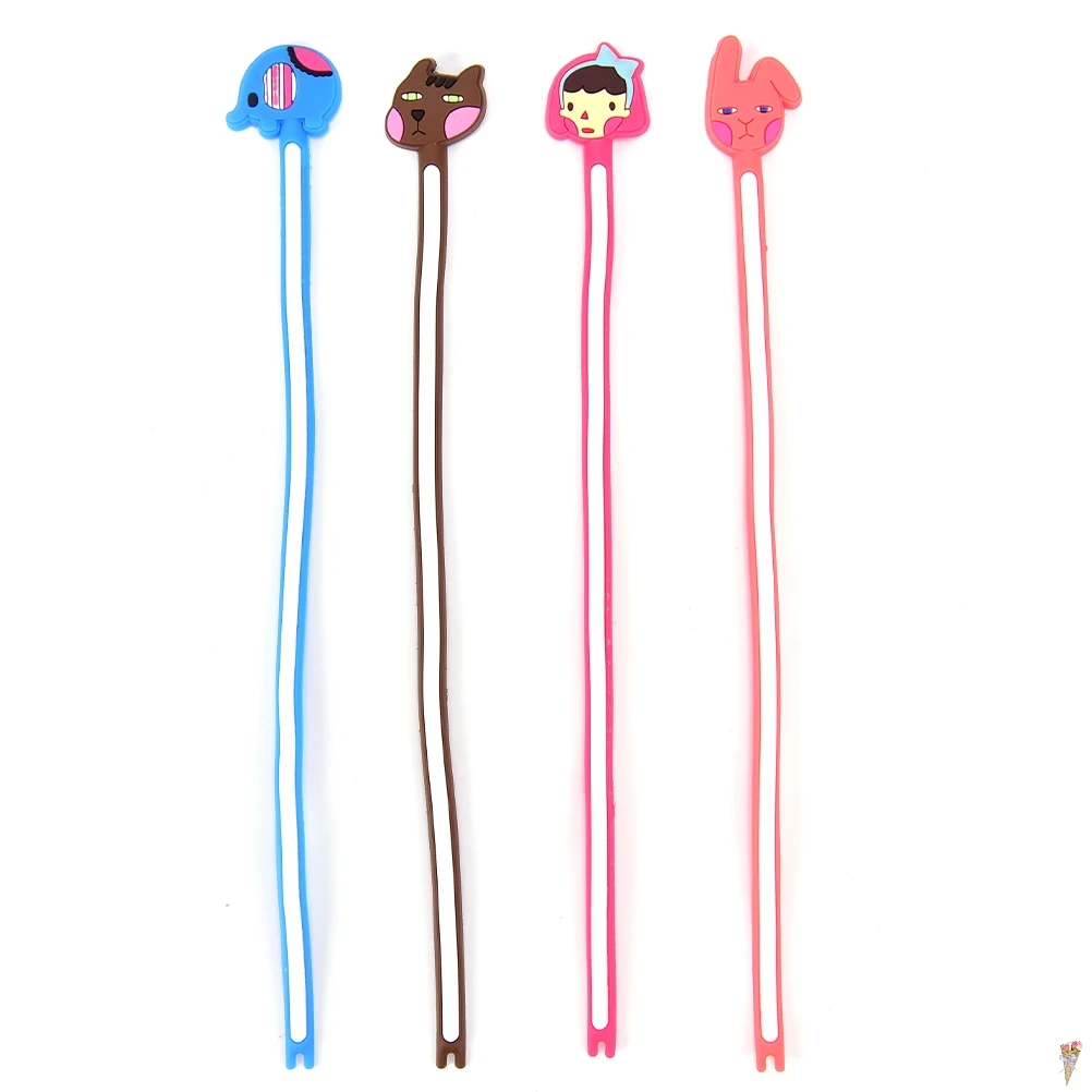 10 шт. милые наушники провода шнур намотка кабеля органайзер держатель для iPhone 5