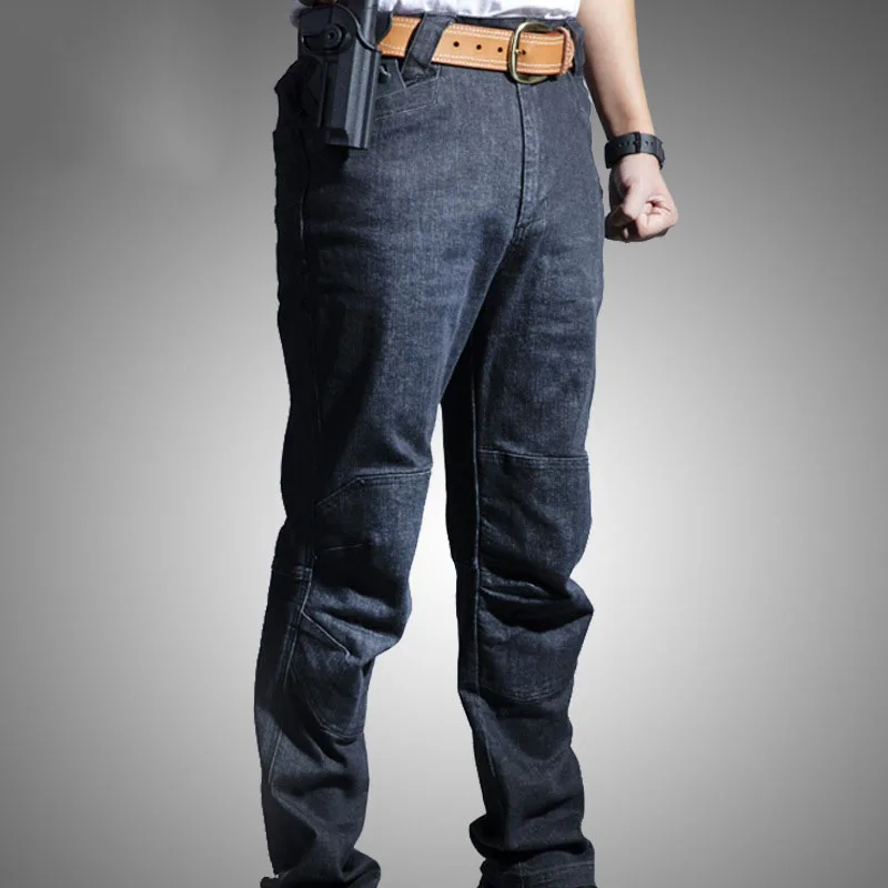Мужские тактические джинсы теплые дышащие износостойкие впитывающие пот с