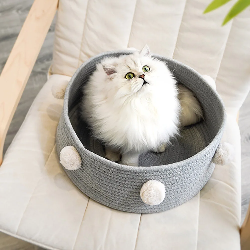 Летний домик для кошек дышащий маленьких собак спальный питомник мягкий