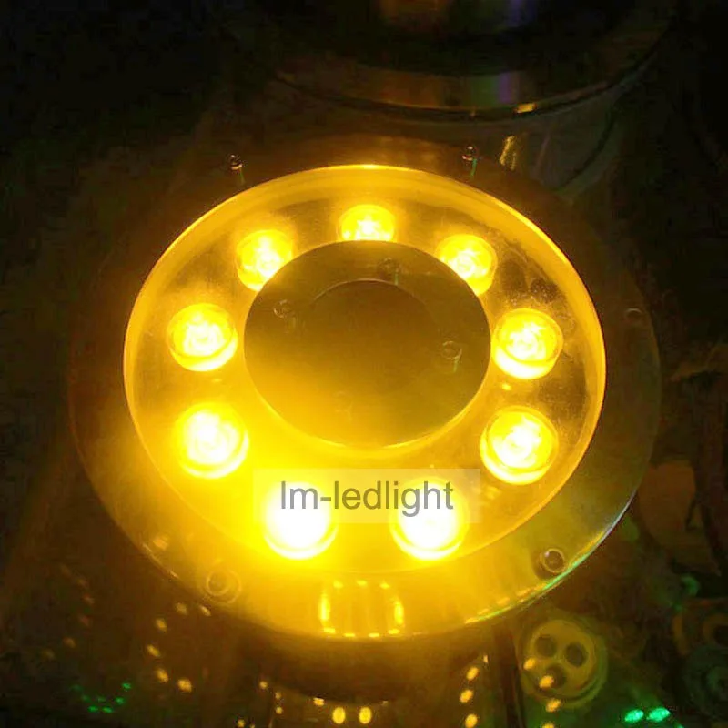 24В подводный rgb свет 12 Вт IP68 Водонепроницаемый фонтанный светильник led RGB