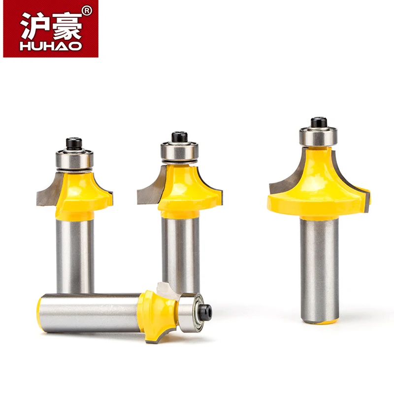 HUHAO 1 Комплект фрез с круглой обмоткой для дерева 2 концевых фрезы подшипником