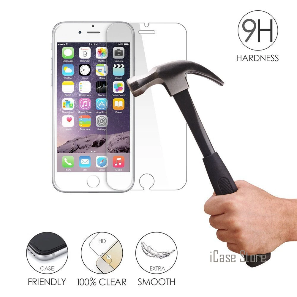 9 H Твердость Закаленное стекло Премиум протектор экрана для iPhone 7 7plus/5s/5C/6 6 S plus/5 SE/4