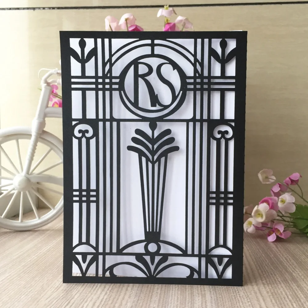 100 шт./лот лазерная резка на заказ промышленная линия Современная новая свадебная