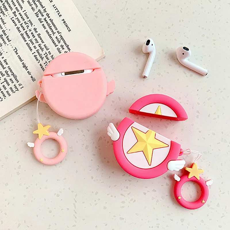 Чехол для AirPods с милым рисунком, чехол для наушников s для Apple Airpods 2, силиконовый чехол, Сейлор Мун, аксессуары для гарнитуры, защитный чехол