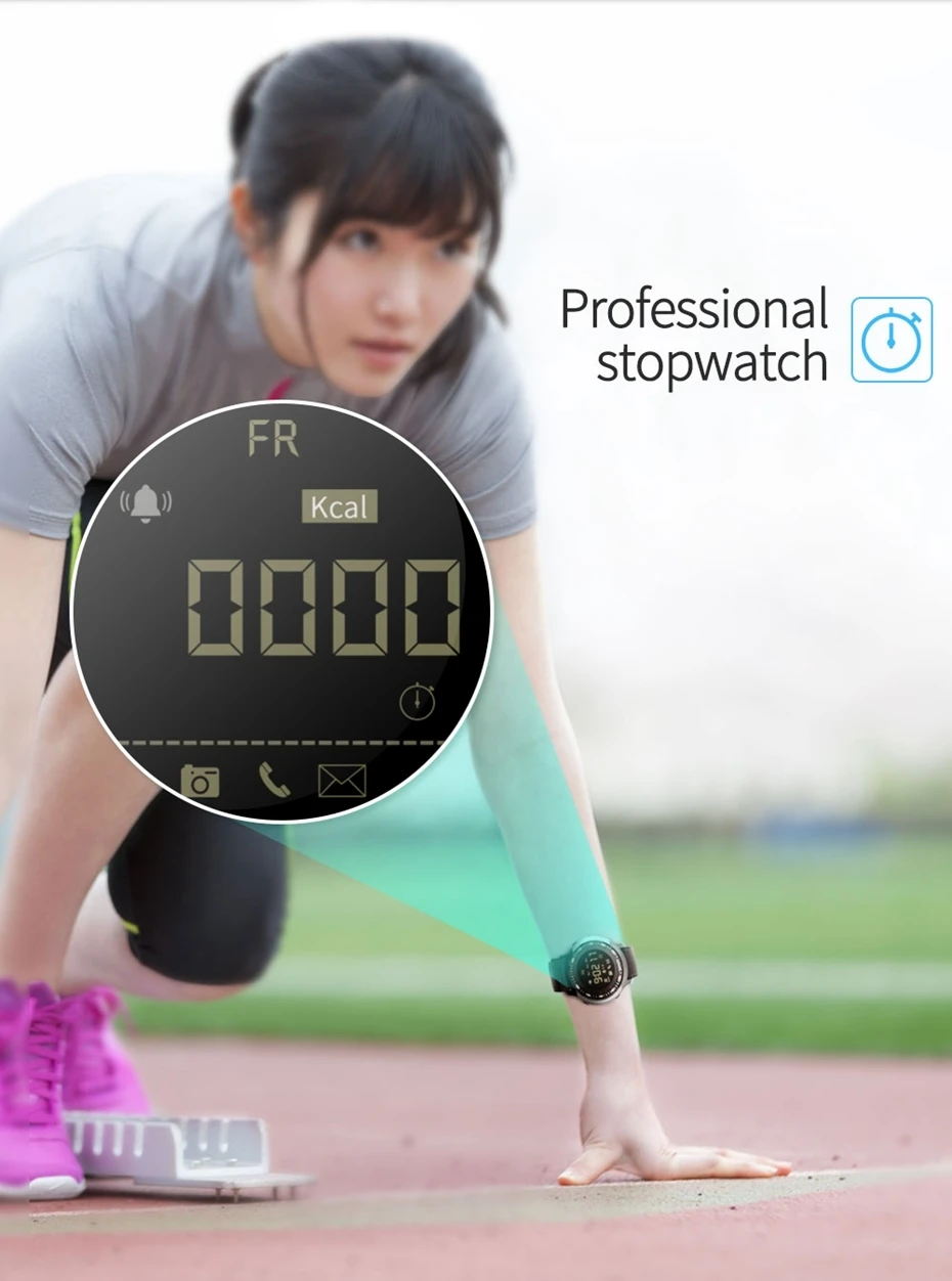 LOKMAT мужские спортивные Смарт-часы с Bluetooth, водонепроницаемые, IP68, Поддержка вызовов и SMS, напоминание, Смарт-часы для android и iphone