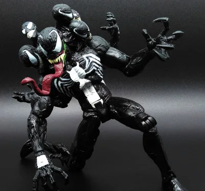 Marvel выберите злодей Venom фигурку 7 дюймов 18 см с голова и рука может заменить фигурку модели Рождество подарки пользу