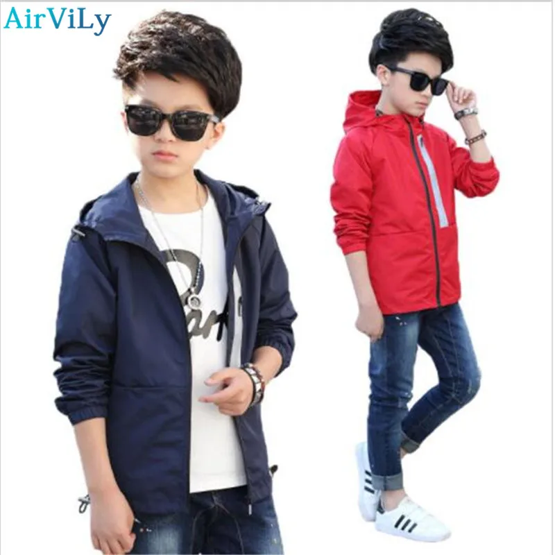 Новинка 2017 года ветровка для мальчиков-подростков Водонепроницаемая