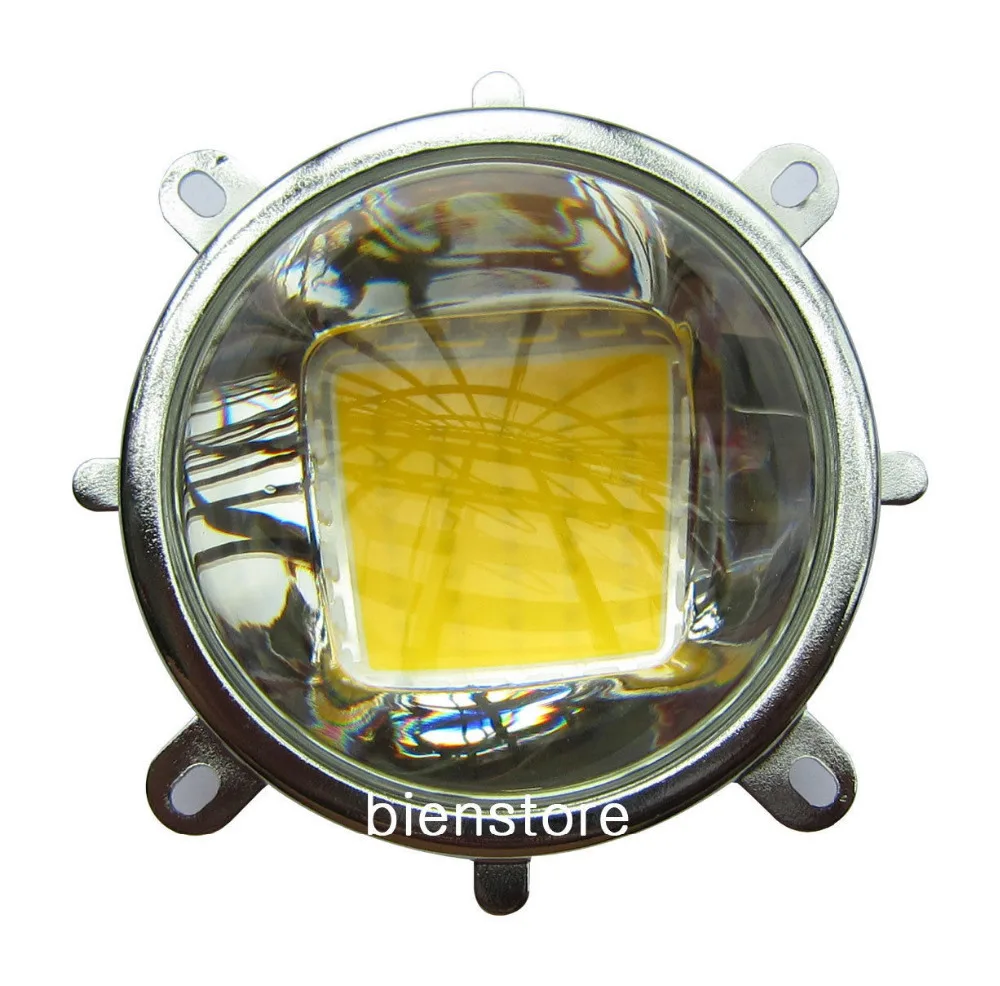 

78mm Convex Lens Optical Glass LED Lens+ 82mm Reflector + Fixed Steel bracket for 20~100W LED Light Lamp