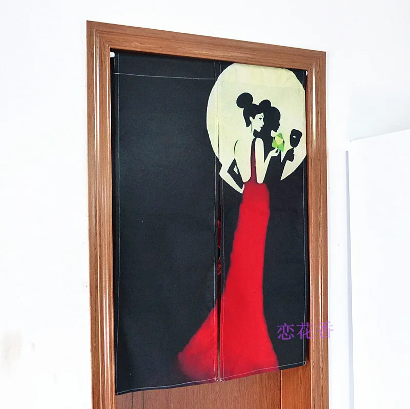 

Nice Curtains The new Korean cotton Evening dress beauty partition curtains shade curtain bedroom door curtain