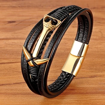 Personality Leather Bracelets Irregular Styles 1