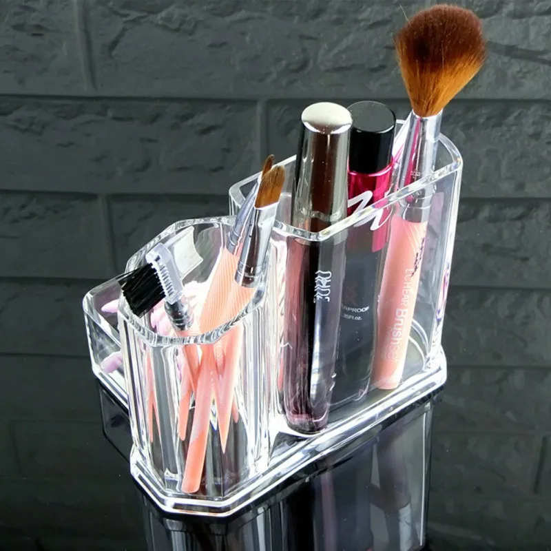 Карандаш для бровей тени век ящик хранения кистей макияжа акриловый прозрачный