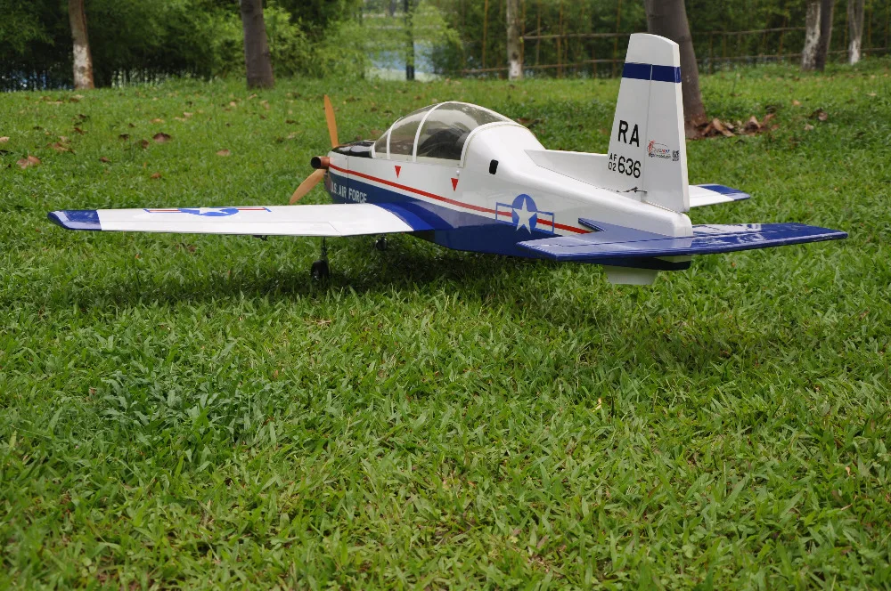 Спортивный масштабный самолет T 6A Texan II RC Airplane Gas 8 CH 30cc 78 7 &quotBalsa Wood Model|rc airplane gas|airplane