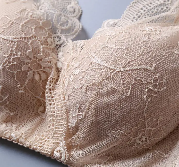 1 шт. 100% Шелковый вязаный кружевной бюстгальтер без косточек SG410|Бюстгальтеры| |