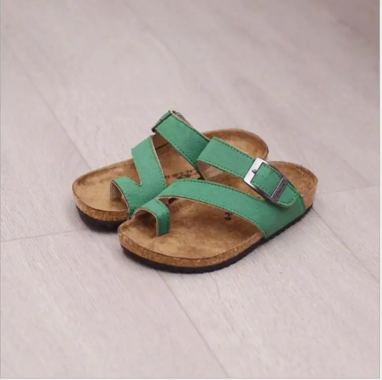 Летняя детская обувь для мальчиков из натуральной бычьей кожи пляжные сандалии