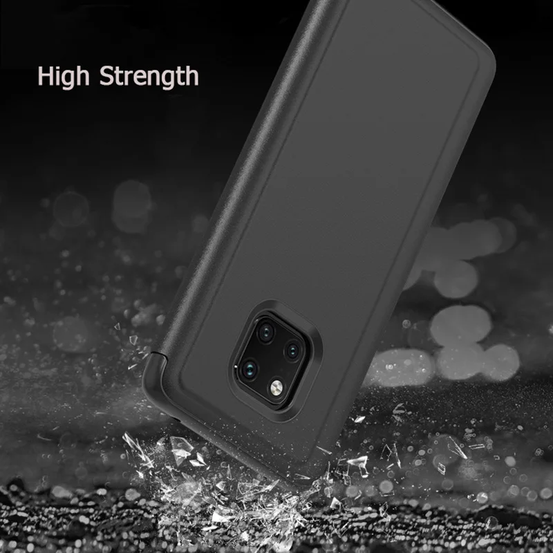 Творческое зеркало кожаный чехол для huawei P20 Коврики 20 P8 P10 P9 lite Pro Nova 3 3i honor 10 9 8 7 smart