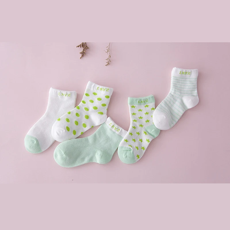 5 pairs Cotton Baby Socks Newborn Floor Girl and Boy Short Autumn High Quality to Warm Child's Feed | Детская одежда и обувь