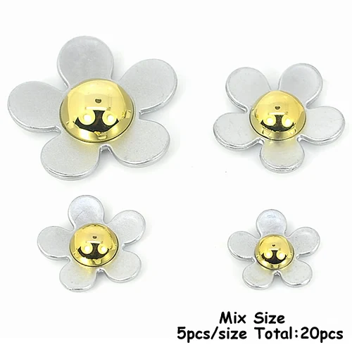 

20 шт./Лот, серебряные кабошоны в виде Маргаритки
