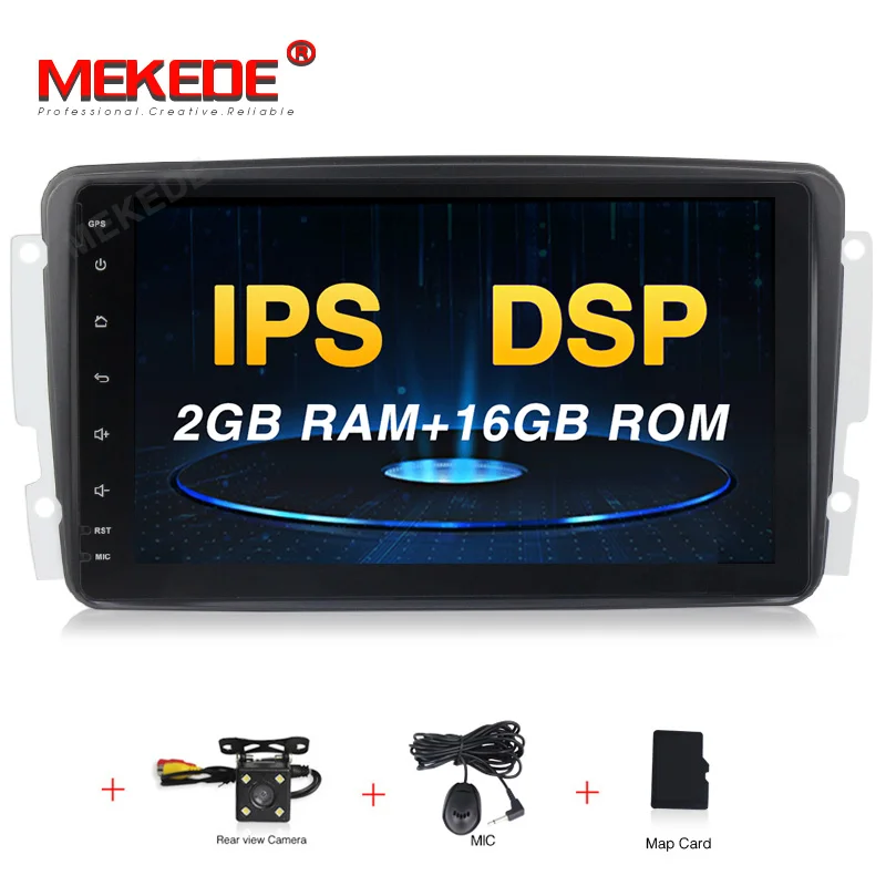 PX30 DSP " Android 9,0 автомобильный dvd-плеер для Mercedes Benz W209 W203 W463 Viano W639 Vito Wifi 4G gps Bluetooth Радио стерео аудио - Цвет: 16G DVD CAMERA