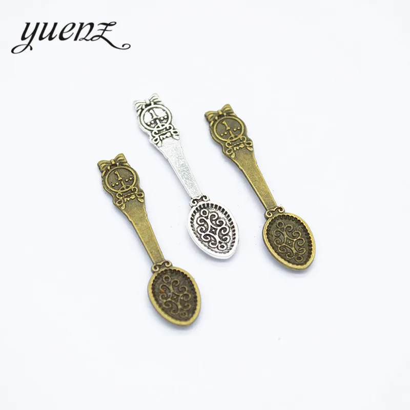 

YuenZ 20шт монета ложка шармы Ювелирные изделия 34*8 мм J314