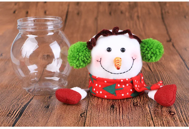 Плюшевая коробка для подарков в виде Санта-Клауса снежного человека/оленя