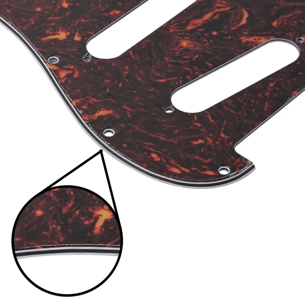 Новая 4Ply коричневая черепаховая оболочка стандартная ST накладка на гитару SSS Для