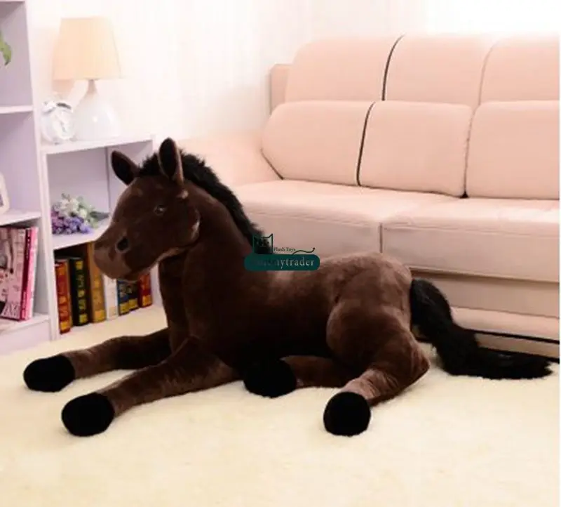Giant Soft Horse Plush 130cm X 60cm Emulational Stuffed Animals Toys doll gifts