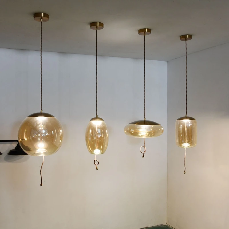 Светодиодный Современный Креативный стеклянный подвесной светильник LukLoy в