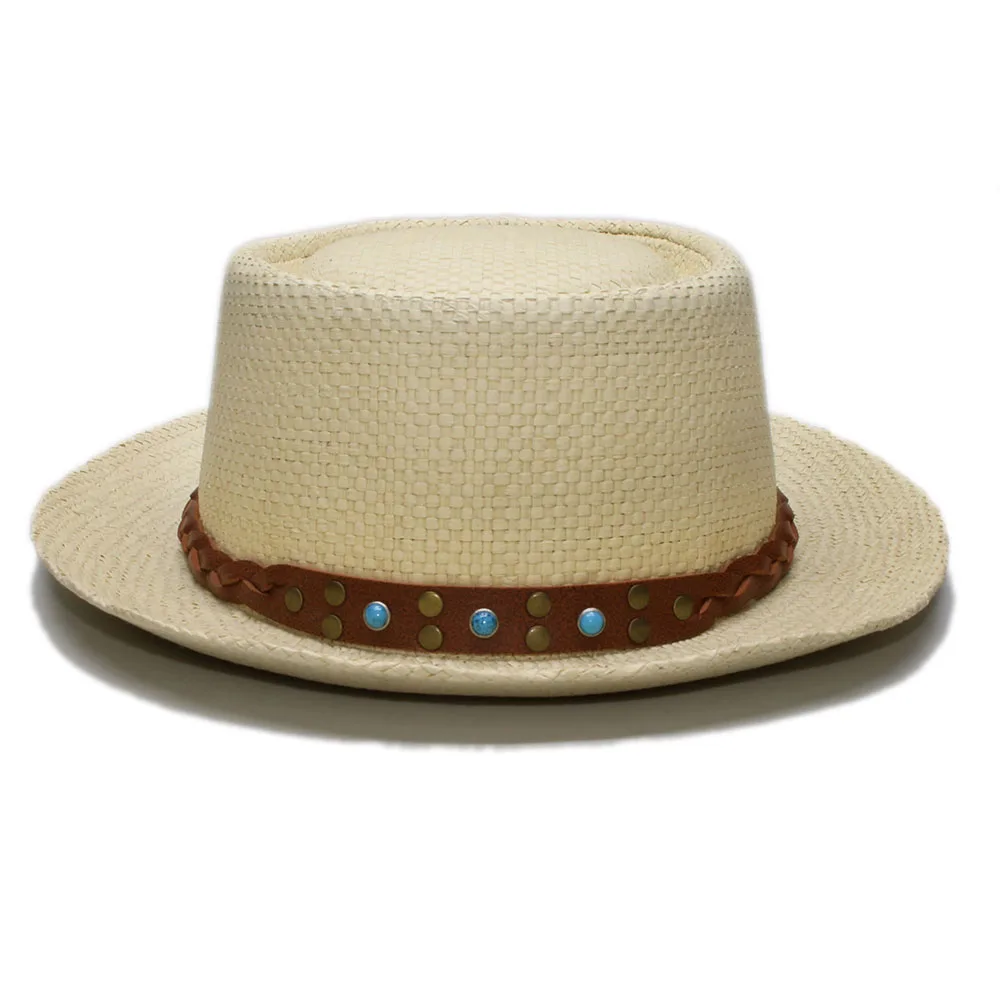 Шляпа от солнца из рафии для мужчин и женщин модная пляжная шапка соломенная