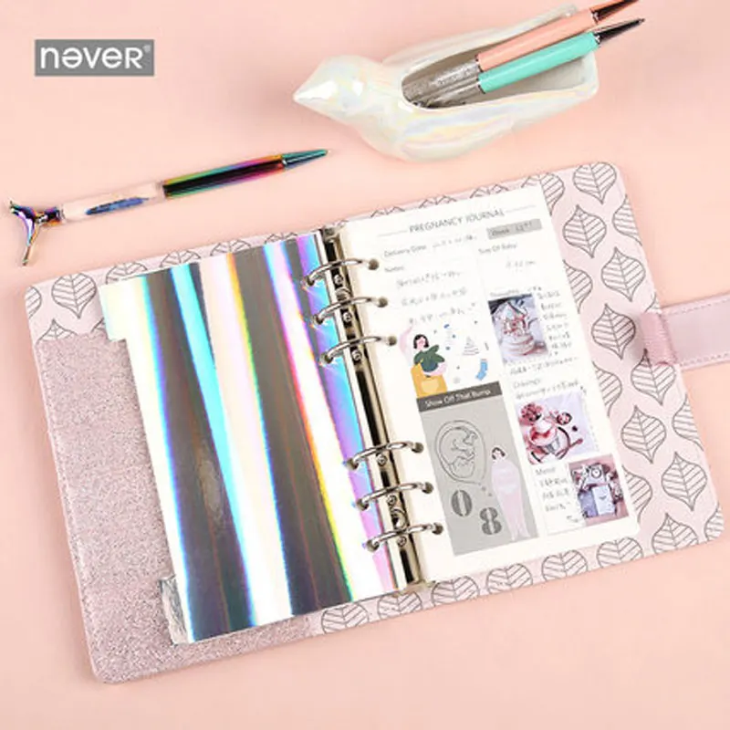 Never A6 планировщик Заправка для Filofax блокнот 6 отверстий вкладыш внутренний дневник ежемесячный недельный для планирования расписания книга