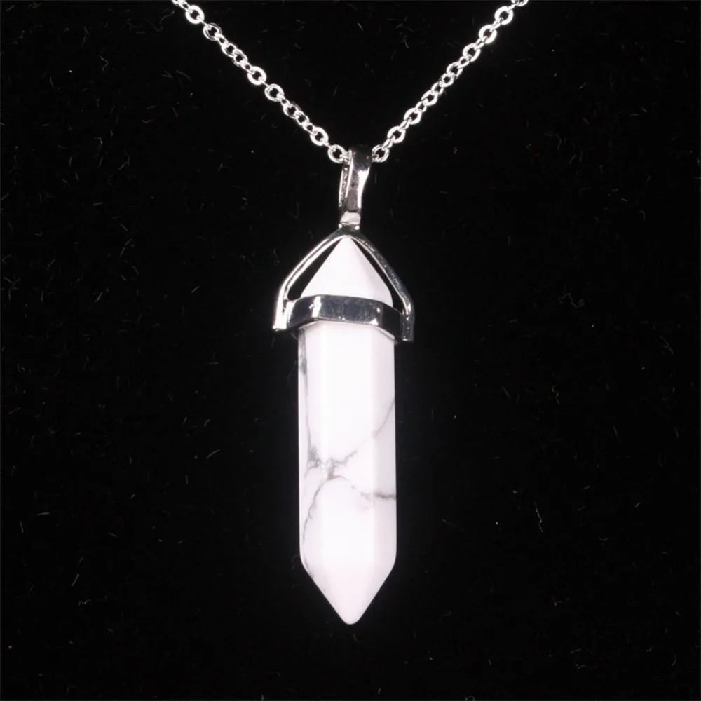 Друза модные ювелирные изделия ожерелье из натурального камня оникс Howlite aventurine