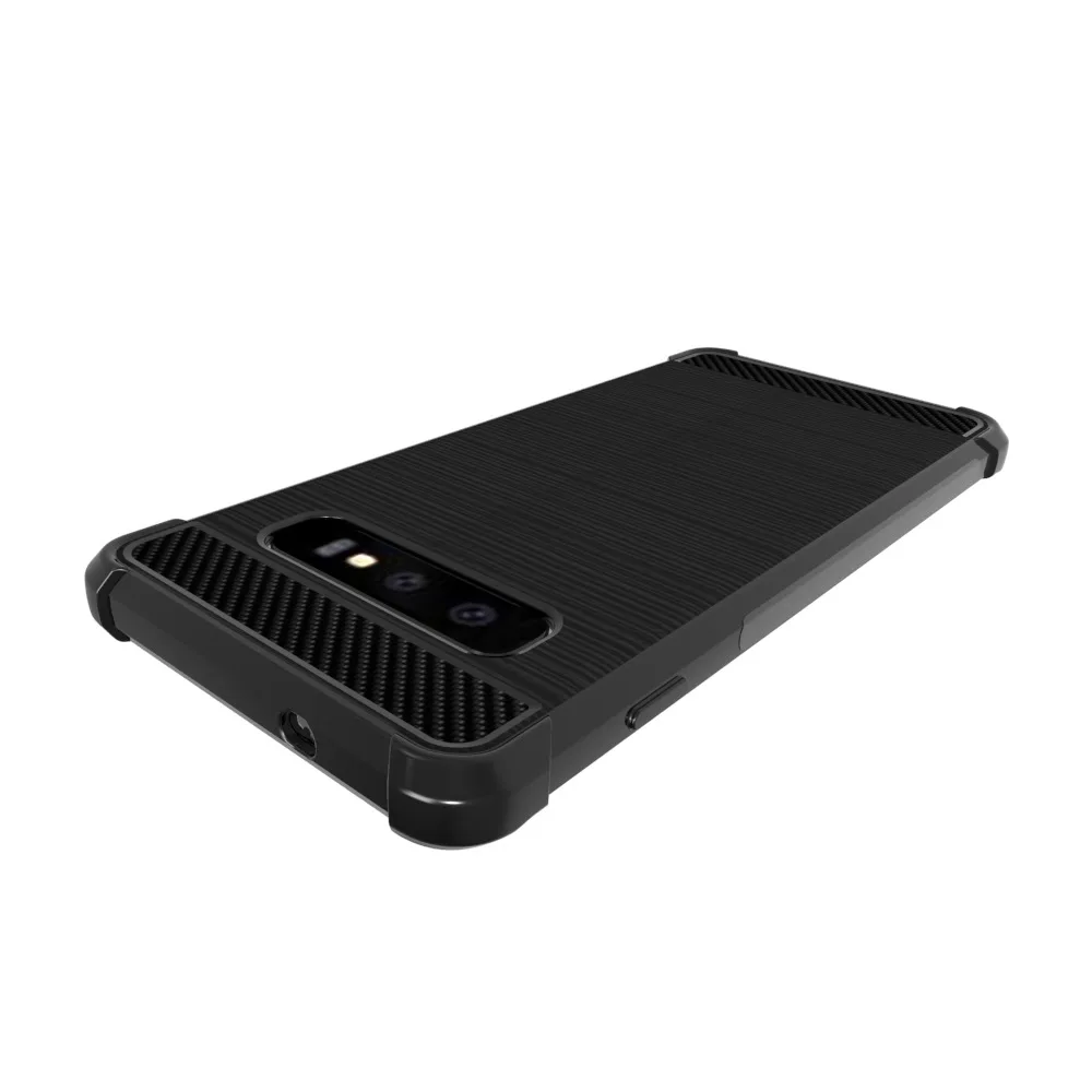 Для Samsung Galaxy S10 Plus Чехол Мягкий ТПУ/углеродное волокно противоударный защитный