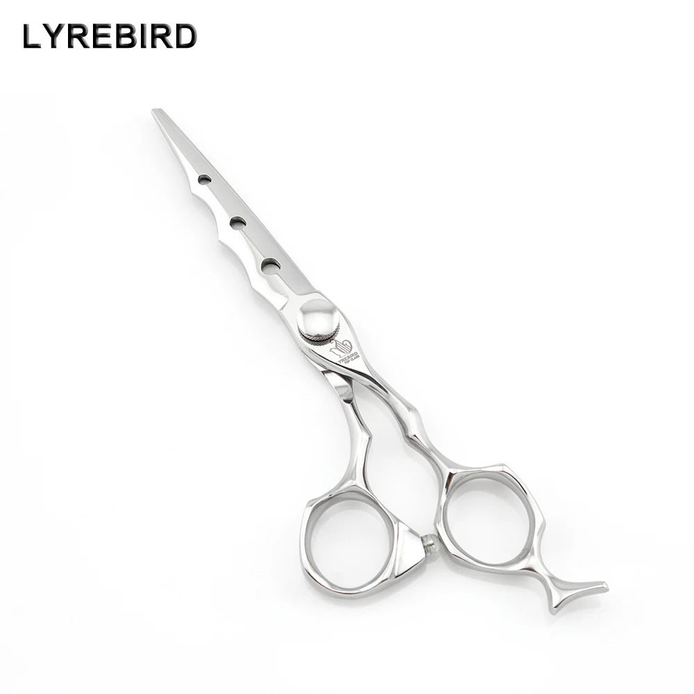 Lyrebird высококачественные ножницы для волос стрижки 6 дюймов Меч Лезвие рыбий