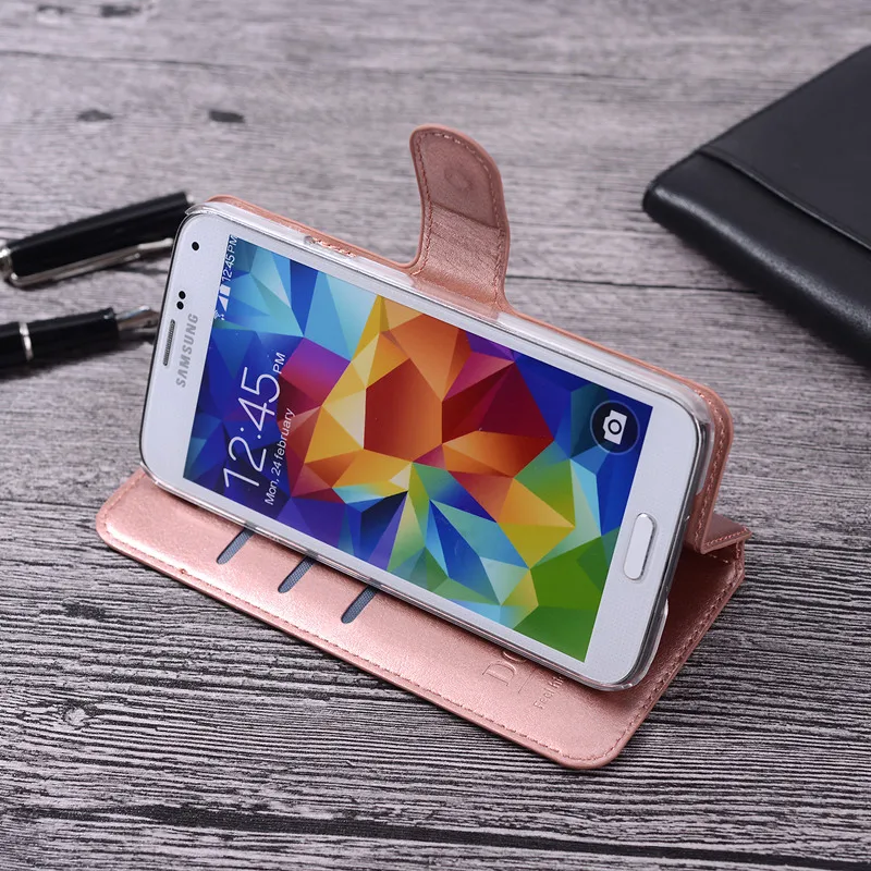 Чехол книжка из кожи для Samsung Galaxy Core 2 G355H G355 G3559 двойная SIM карта задняя крышка