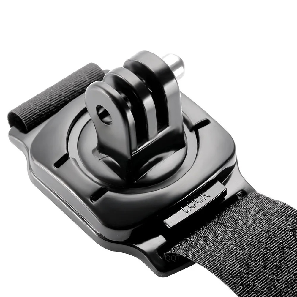 QQT для GoPro аксессуары Спортивная камера браслет крепление с 360 градусов вращения для GoPro Hero7 6 5 4 3+ 3 2 черный для xiaomi yi