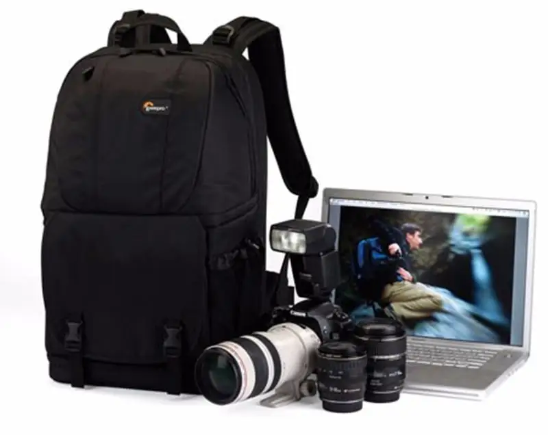 Lowepro Fastpack 350 aw FP350 SLR цифровой Камера сумка 17-дюймовый ноутбук с любую погоду дождевик - Цвет: Черный