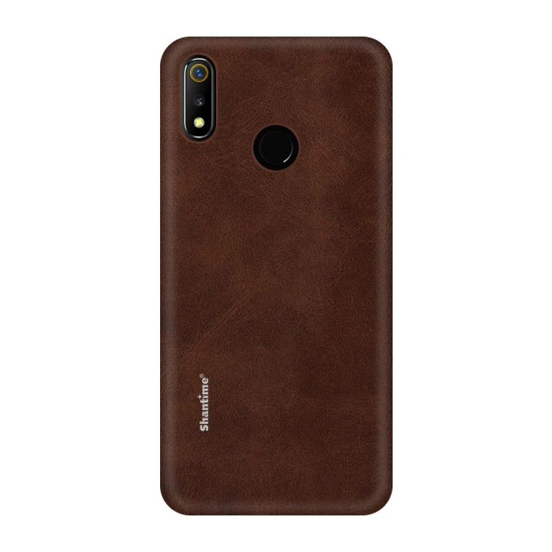 Роскошный Винтажный чехол из искусственной кожи чехол для OPPO Realme 3, чехол для телефона для OPPO Realme 3, чехол в деловом стиле