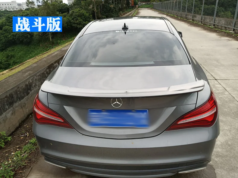 Для Benz CLA W117 спойлер- Высокое качество ABS Материал заднего крыла первоклассника Цвет задний спойлер RT стиль