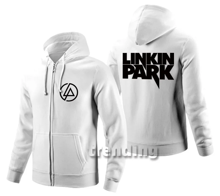 Новые модные европейские размеры тонкие весенние мужские толстовки wo мужские linkin park Рок Группа Толстовка куртка на молнии Топы с капюшоном - Цвет: style 6
