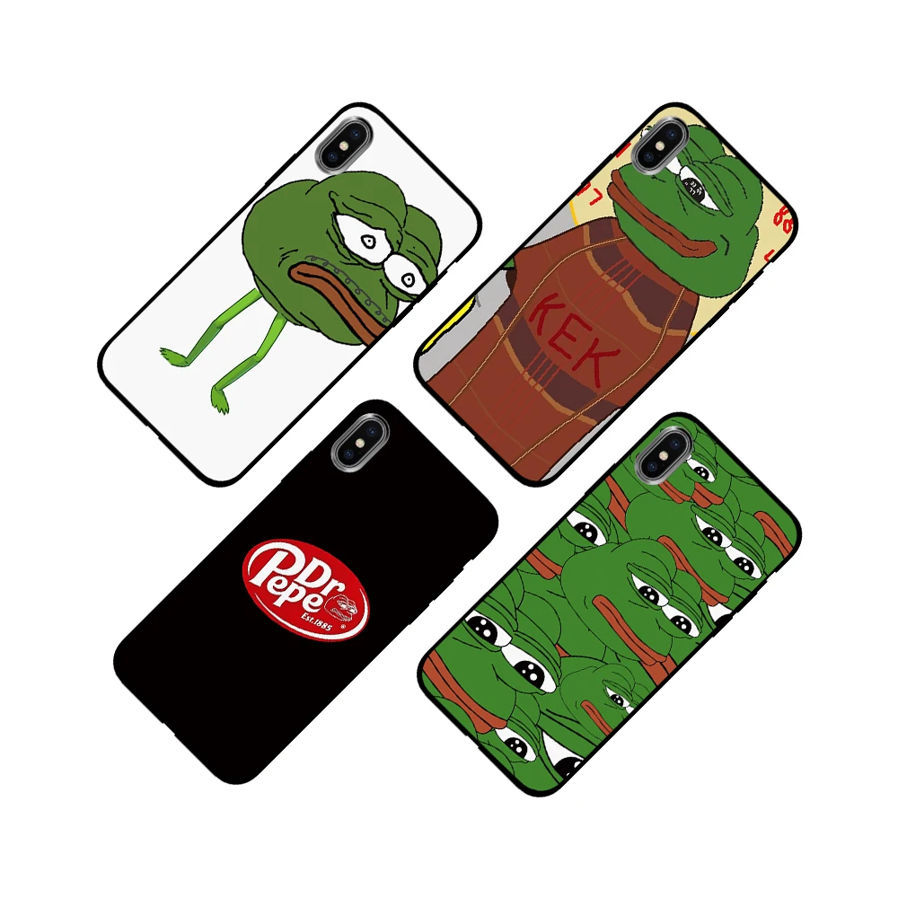 Мягкий ТПУ чехол Frog meme pepe для Apple iPhone 6 6S 7 8 Plus 5 5S SE X XS MAX XR силиконовые