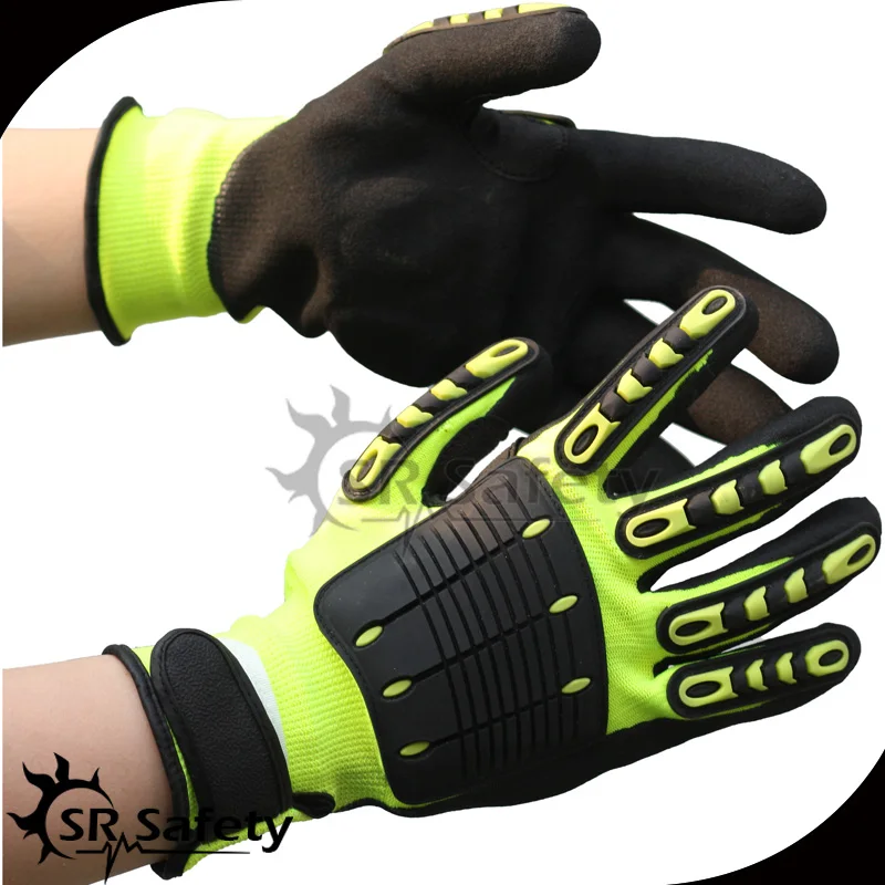 

SRSafety 3 Pairs Anti Vibration Working Gloves Vibration and Shock Gloves Anti Impact Mechanics WorkGloves,Cut Level 5