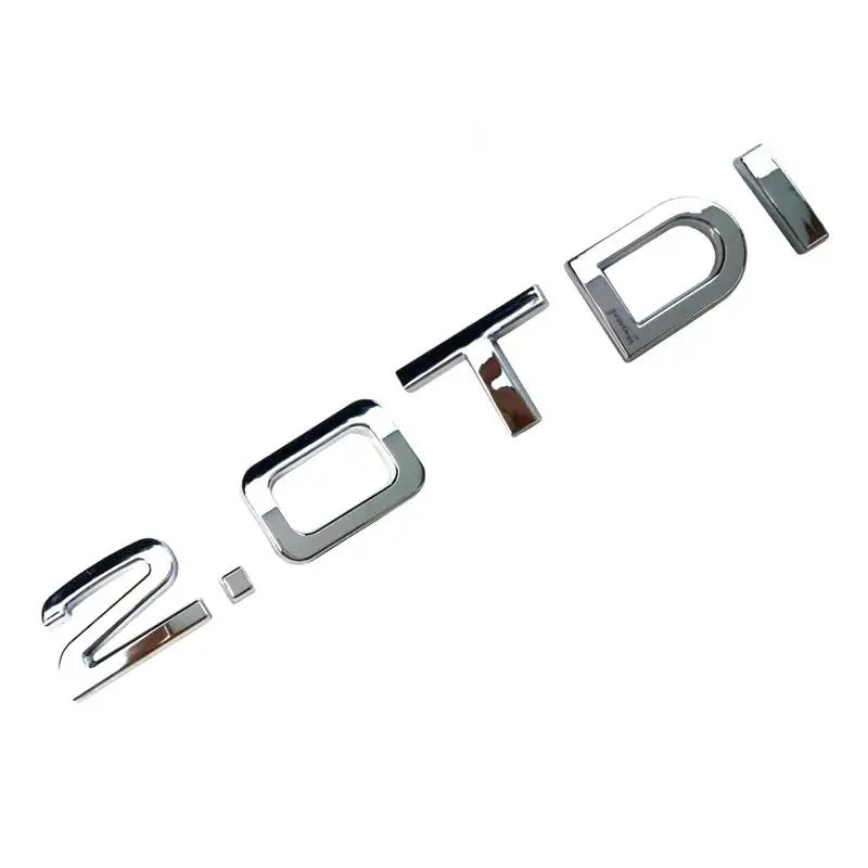 50pcs/lot ABS 2.0TDI Chrome Badge Emblem Sticker Logo | Автомобили и мотоциклы