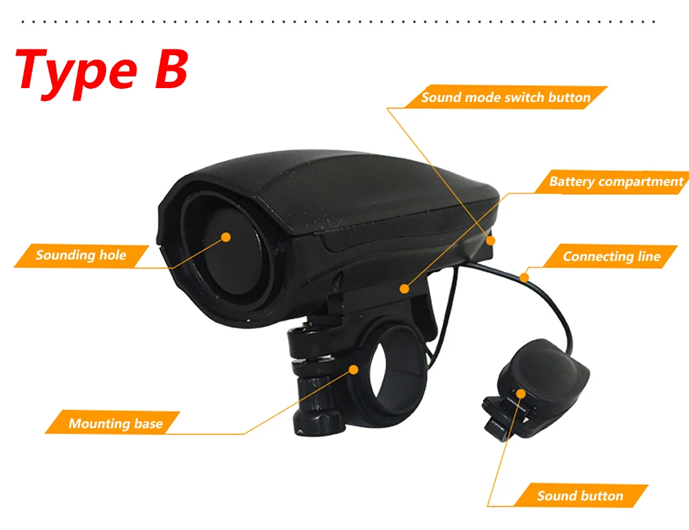 120db велосипед велосипедный электронный звонок колокольчики Велоспорт Руль