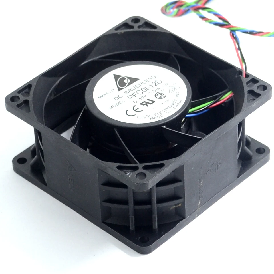 Новый и оригинальный PFC0812DE 8038 80 мм 12 В 3 30a 4 Проводные пары подшипников охлаждающий