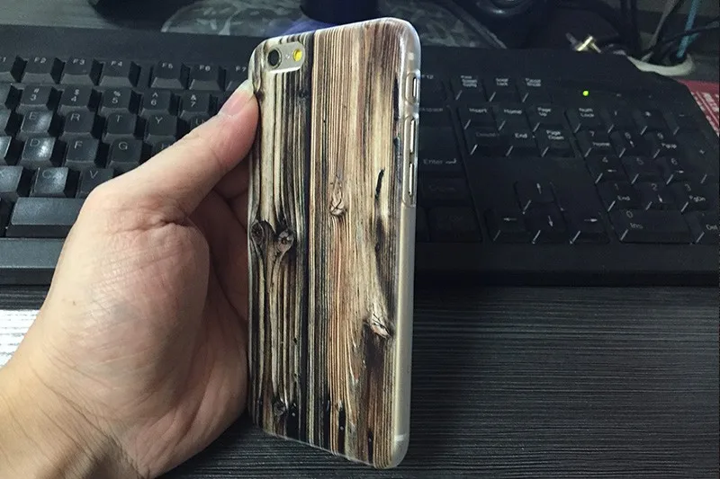 Чехол с узором из натурального бамбука и дерева для iphone 7, 8 Plus, 5, 5S, SE, 6, 6S Plus, жесткий чехол с кольцом для роста дерева, Деревянный чехол Capinhas