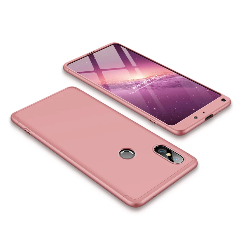 Rose gold Для Xiaomi mi X 2S Чехол Funda Xiaomi mi x 2S чехол 3 в 1 360 Защита противоударный Для Xiaomi mi Mix 2 Чехол mi X2 mi x2s mi X2S - Цвет: Rose gold