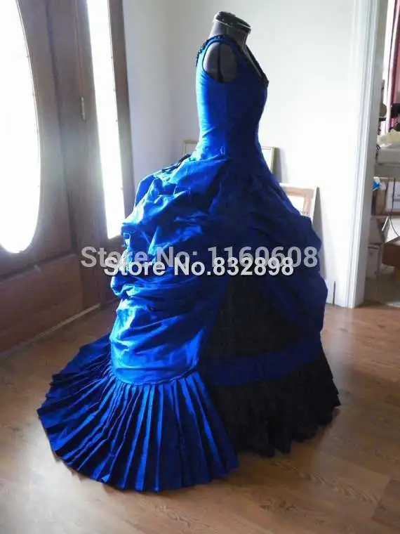 

Victorian Steampunk Gothic Mardi Gras Venice Wedding Ball Gown Bustle Dress Reproduction Costume