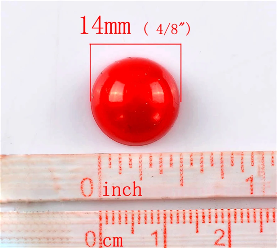 DoreenBeads Акриловые Бусины имитация жемчуга кабошон смешанные цвета диаметр 14 мм 100