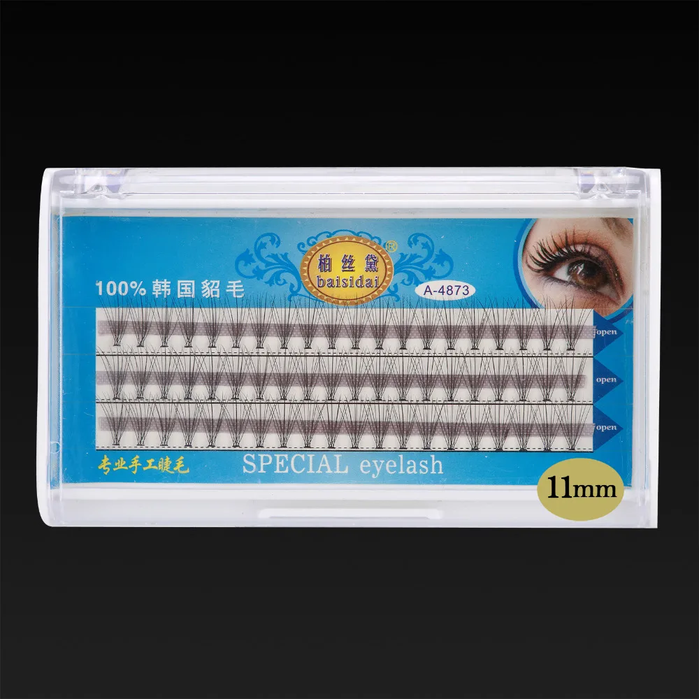 60 ⑤ кор. индивидуальные черные норковые накладные ресницы длинные из